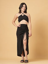 CUKOO Midnight Allure Black Resort Wear Co-Ord Set | Beach Wear– The Ultimate Beach-to-Bar Look!