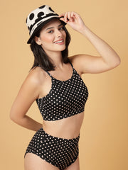 CUKOO Padded Polka-Dot Bikini