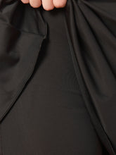 CUKOO Padded Full Sleeve Black Two-Piece Swimwear