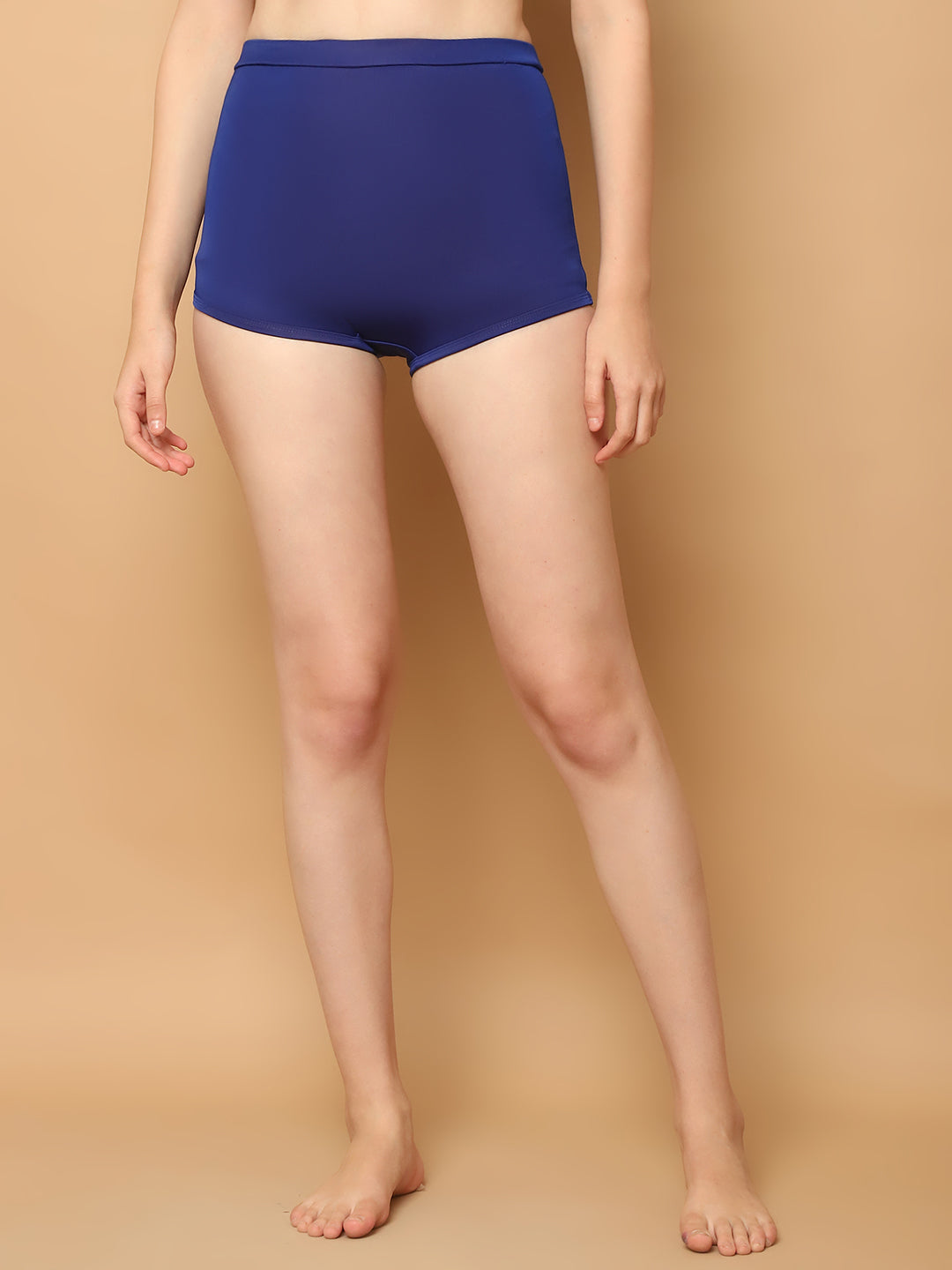 CUKOO Royal Blue High Waist Swim Bottom