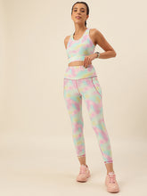 Cukoo Tie-Dye Rainbow Color Sports Bra and Legging Set