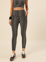 CUKOO Black Leopard Print Legging/Yoga Pant