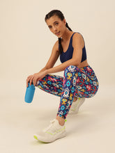 CUKOO Purple Ikat Inspired Print Legging/Yoga pant