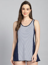 CUKOO Padded Blue Striped Swimwear