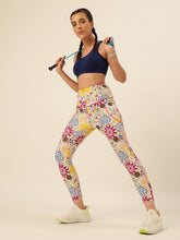 Cukoo Multicolor Floral Dotted Leggings/Yoga Pants