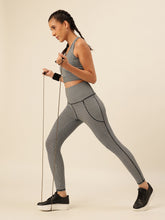 Cukoo Gray Geometric Print Leggings/Yoga pants