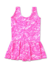 CUKOO Girls Pink Abstract Print Swimsuit