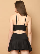 CUKOO Padded Floral Skirtini Swimwear