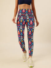 CUKOO Purple Ikat Inspired Print Legging/Yoga pant