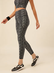 CUKOO Black Leopard Print Legging/Yoga Pant