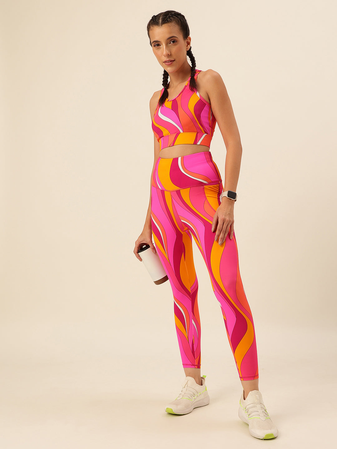 Cukoo Pink Orange Leggings/Yoga pants