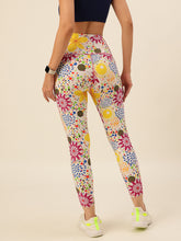 Cukoo Multicolor Floral Dotted Leggings/Yoga Pants