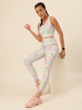 Cukoo Tie-Dye Rainbow Color Sports Bra and Legging Set