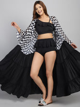 Swimwear Long ruffled cover up Sarong