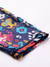 CUKOO Purple Ikat Inspired Print Legging/Yoga pant