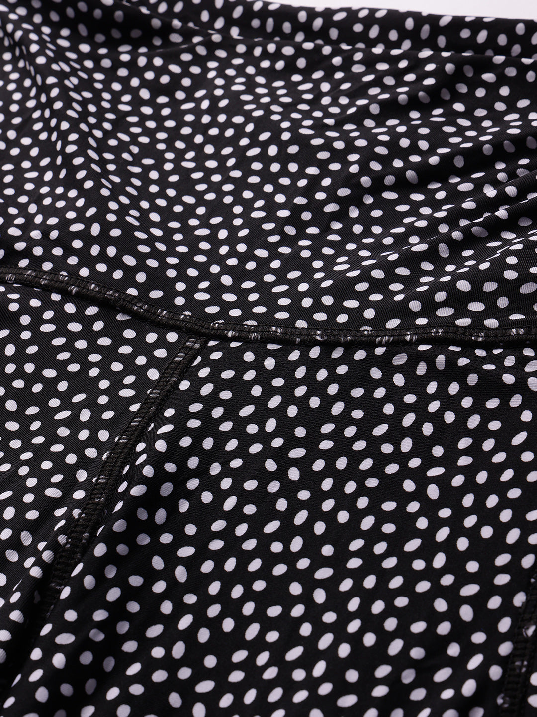 CUKOO Black Dotted Print Legging/Yoga Pant