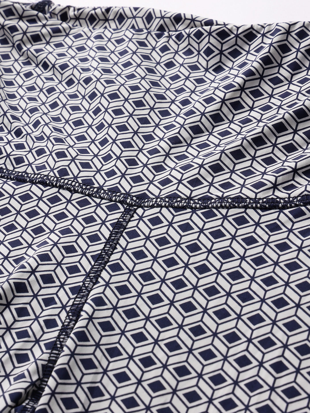 CUKOO White Black Geometric Print Legging/Yoga Pant