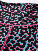 CUKOO Black Blue Abstract Print Legging/Yoga Pant