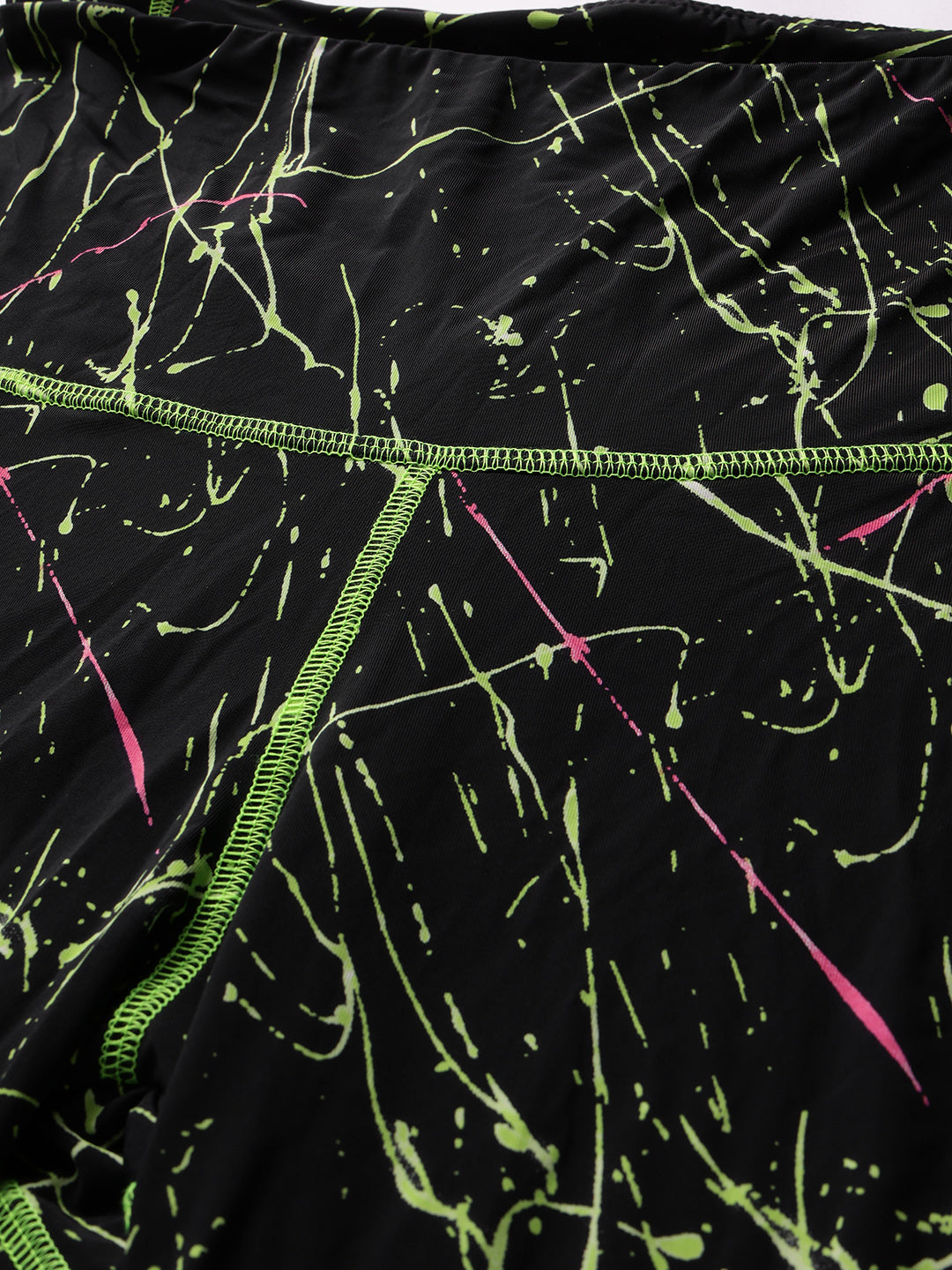 CUKOO Black with Neon print Legging/Yoga Pant