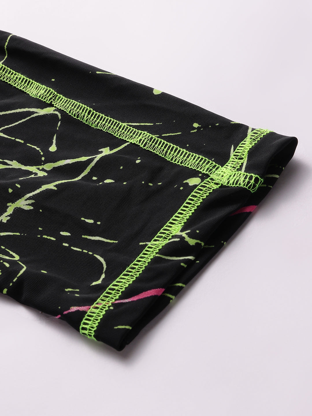CUKOO Black with Neon print Legging/Yoga Pant