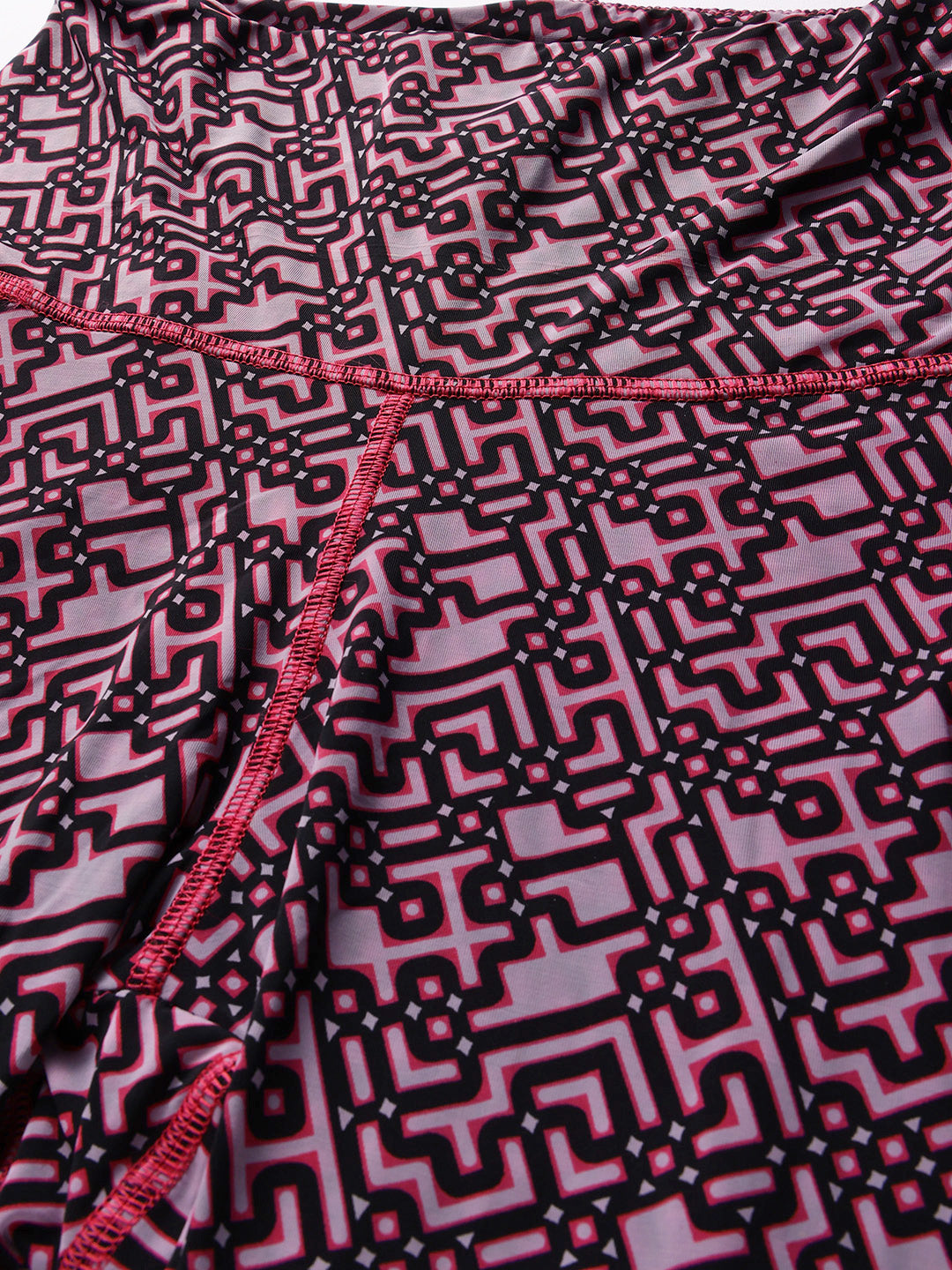 CUKOO Purple Geometric print Legging/Yoga Pant