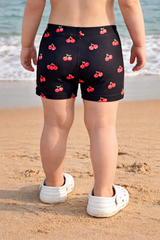 Black Printed Boys swim shorts (Kids Swimsuit)