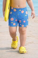 Blue Printed Boys swim shorts (Kids Swimsuit)
