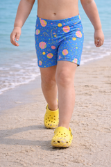 Blue Printed Boys swim shorts (Kids Swimsuit)