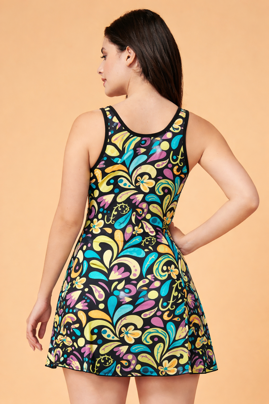 Cukoo Women Bright Floral Printed Padded One Piece Swimwear/ Swimming Costume for Women