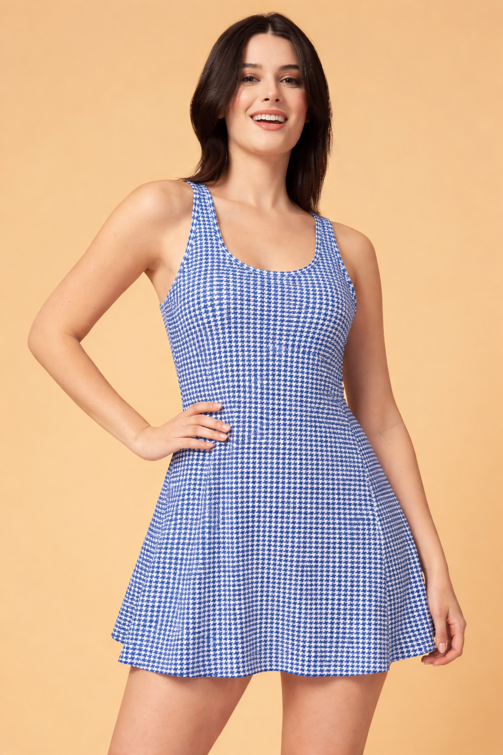 Cukoo Women Blue Printed Padded One Piece Swimwear/ Swimming Costume for Women