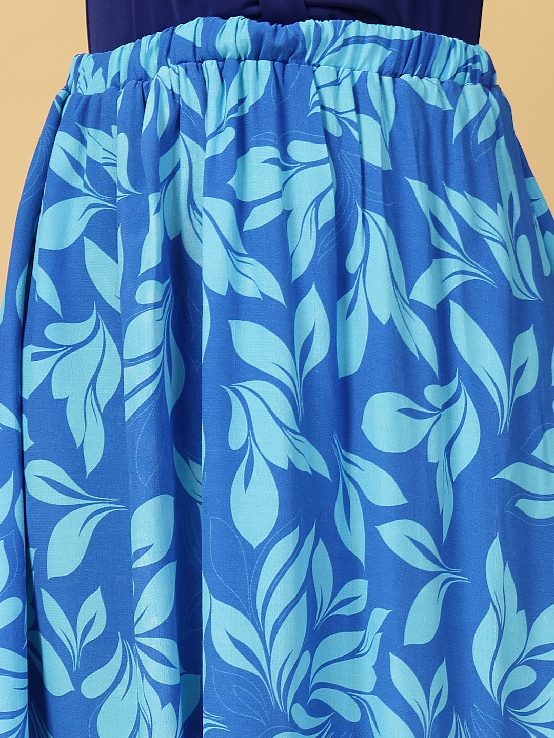 CUKOO ROYAL BLUE Knot Cut-Out Swimwear with Matching SkirT