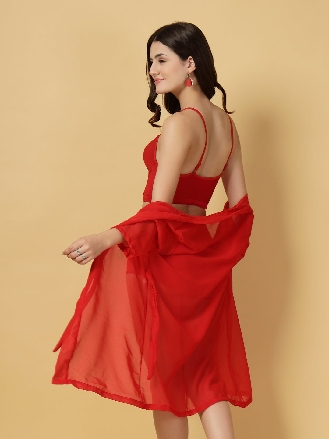 Padded RED 3 pc Swim Set