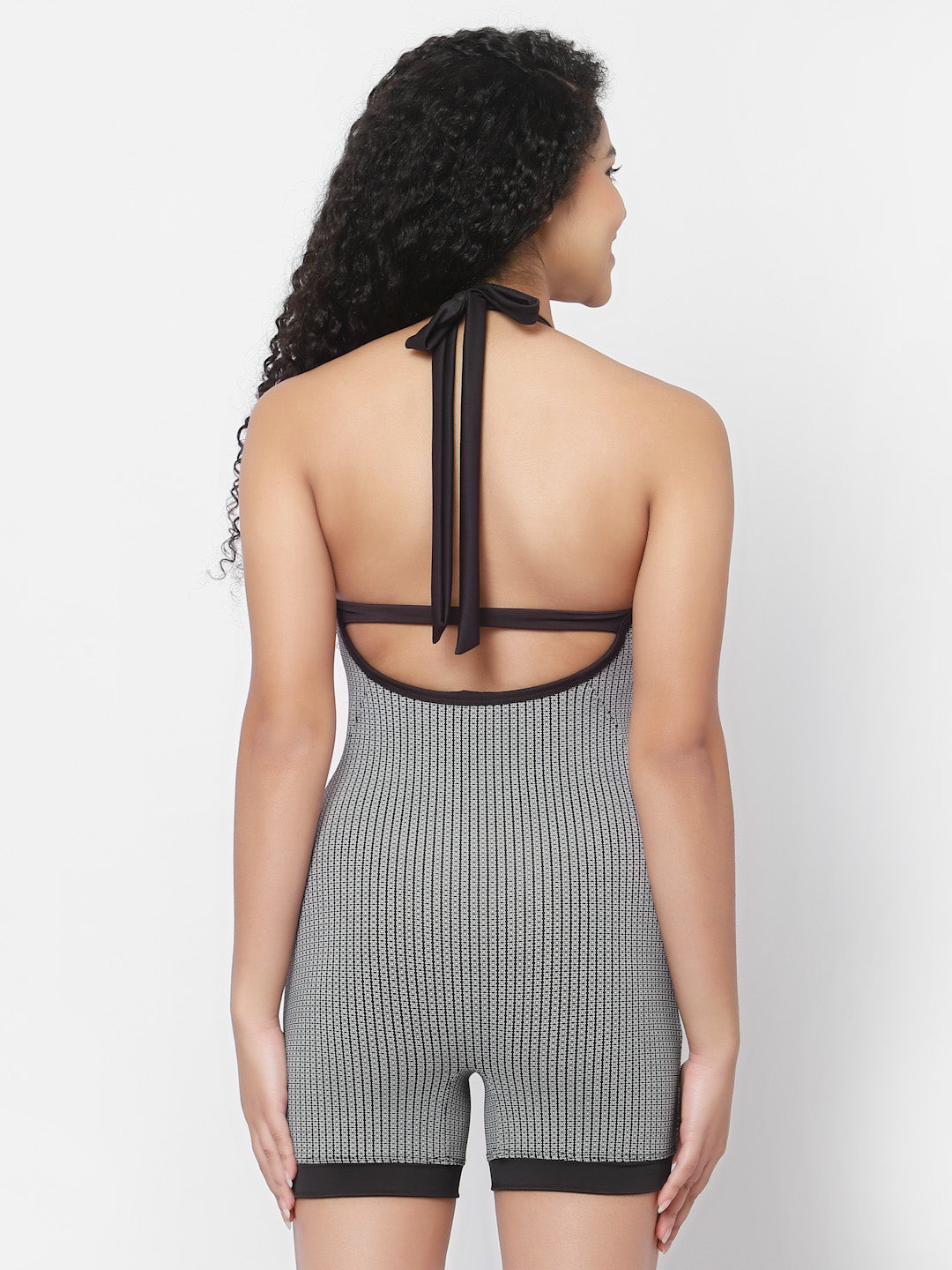 CUKOO Padded Black Halter Neck Swimwear