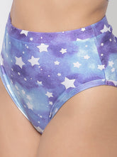 CUKOO Padded Star Printed Blue Bikini
