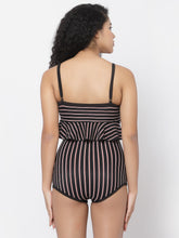 CUKOO Padded Black Frill  Swimwear