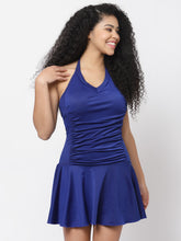 CUKOO Padded Blue Halter Neck Swimwear