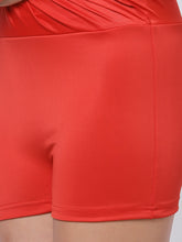 CUKOO Padded Red Halter Neck Swimwear