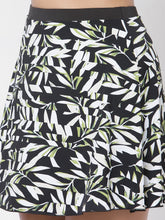 CUKOO Padded Black Two piece Skirtini Swimwear