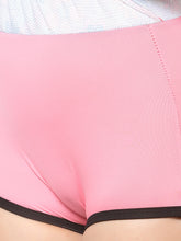 CUKOO Padded Floral Pink Two piece Skirtini Swimwear