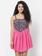 CUKOO Padded Floral Pink Frill  Swimwear