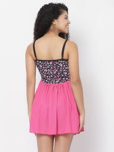 CUKOO Padded Floral Pink Frill  Swimwear