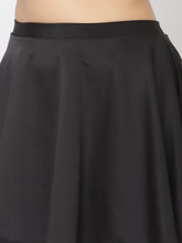 CUKOO Padded Black Two piece Skirtini Swimwear