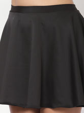 CUKOO Padded Black Two piece Skirtini Swimwear
