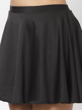 CUKOO Padded Black Two piece Skirtini Swimwear