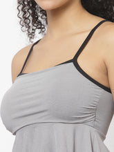 CUKOO Padded Black Two piece Skirtini Swimwear
