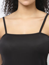 CUKOO Padded Solid Black Frill  Swimwear