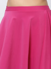 CUKOO Padded Pink Two piece Skirtini Swimwear