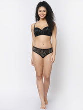 CUKOO Lacy Black Lingerie Set