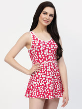 CUKOO Padded Printed Pink One-Piece Swimwear
