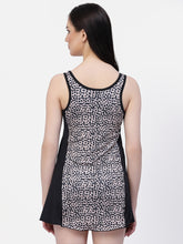 CUKOO Padded Animal Printed Black Swimwear